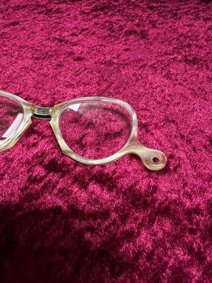 Vintage Celluloid Folding Reading Glasses – Compact Pocket Spectacles with Case