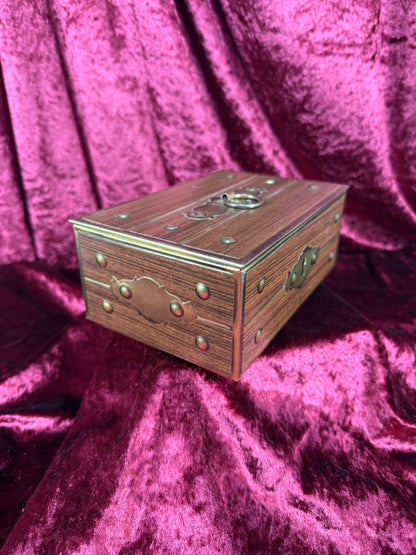 Vintage Tin - Faux Treasure Box - Made in West Germany