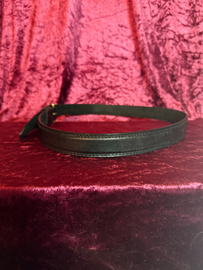 Vintage Accessories - Classic Leather Belt - Black - M