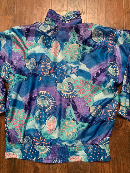 Vintage 1990s Lavon Sport Jacket - Under The Sea - Medium