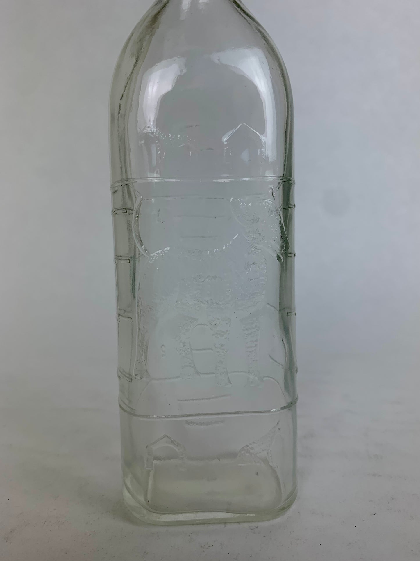 Vintage Baby Bottle - Embossed Doggy