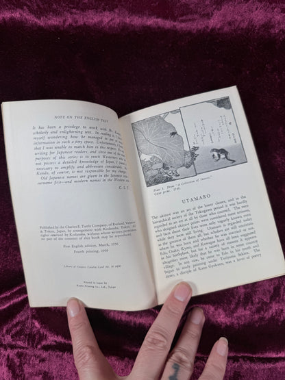 Vintage Utamaro Library of Japanese Art Paperback 1959 Charles E. Tuttle Edition