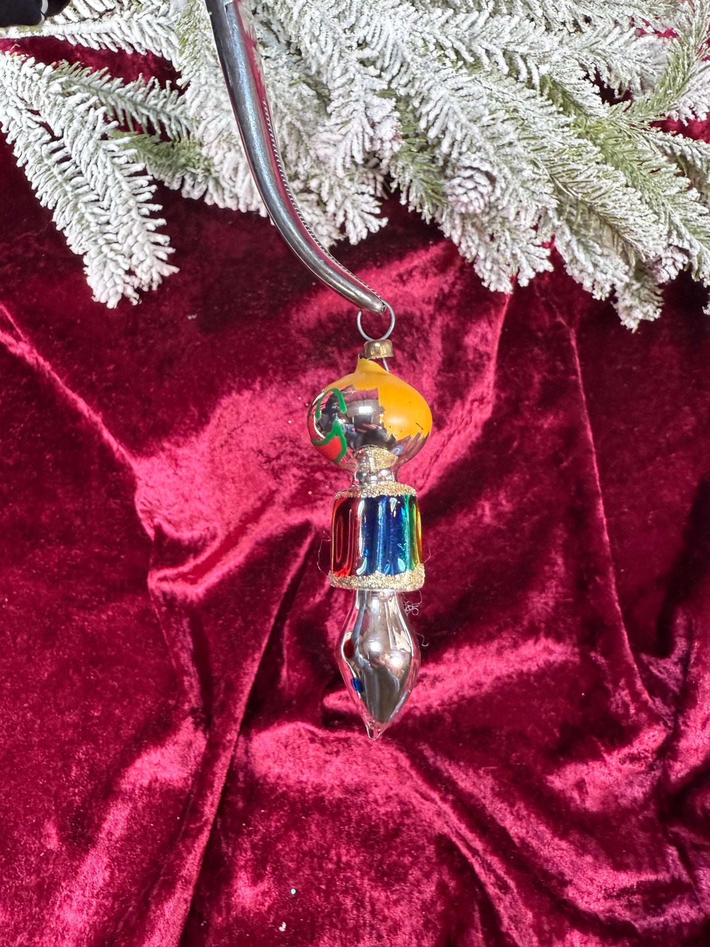 Vintage Christmas - Handblown Glass Ornament - Little Clown - Soffieria De Carlini - Italy