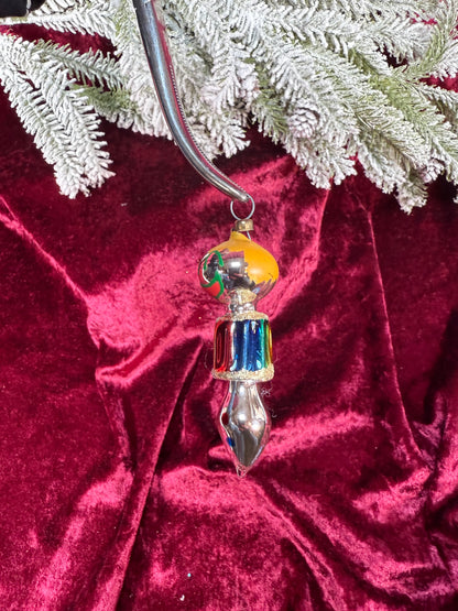 Vintage Christmas - Handblown Glass Ornament - Little Clown - Soffieria De Carlini - Italy