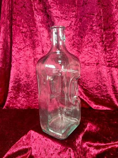 Vintage Barware - Heavy Glass Jug - Clear Green Glass - Amici - Made In Spain