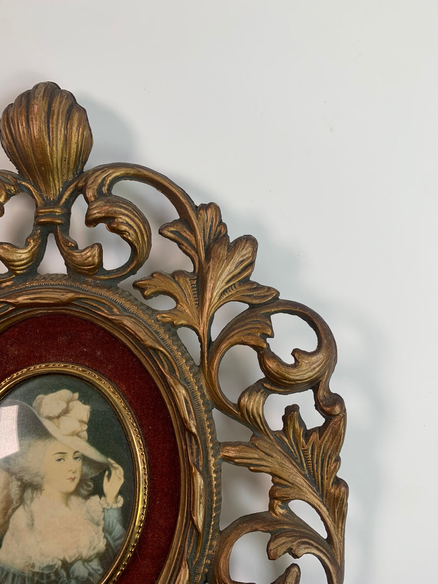 Vintage Cameo Creation Rococo Style Framed Art - Elizabeth, Duchess of Devonshire