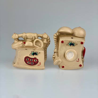 Vintage Anthropomorphic Telephone Salt & Pepper Shakers | Made In Japan