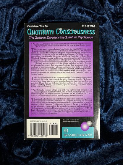 Vintage 1993 Quantum Consciousness Book – Stephen Wolinsky Quantum Psychology