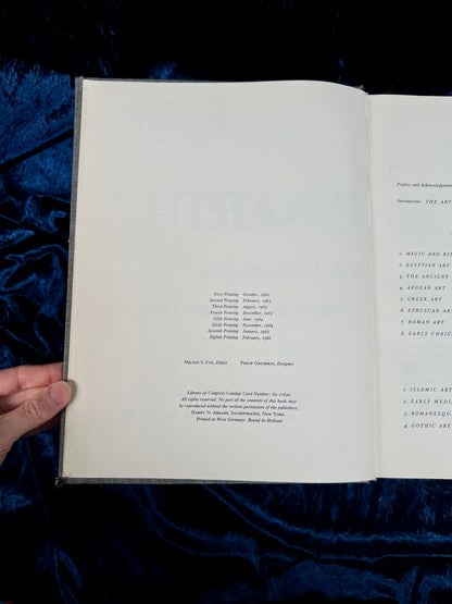 Vintage History of Art by H.W. Janson - 1966 Eighth Printing Illustrated Clothbound Hardcover