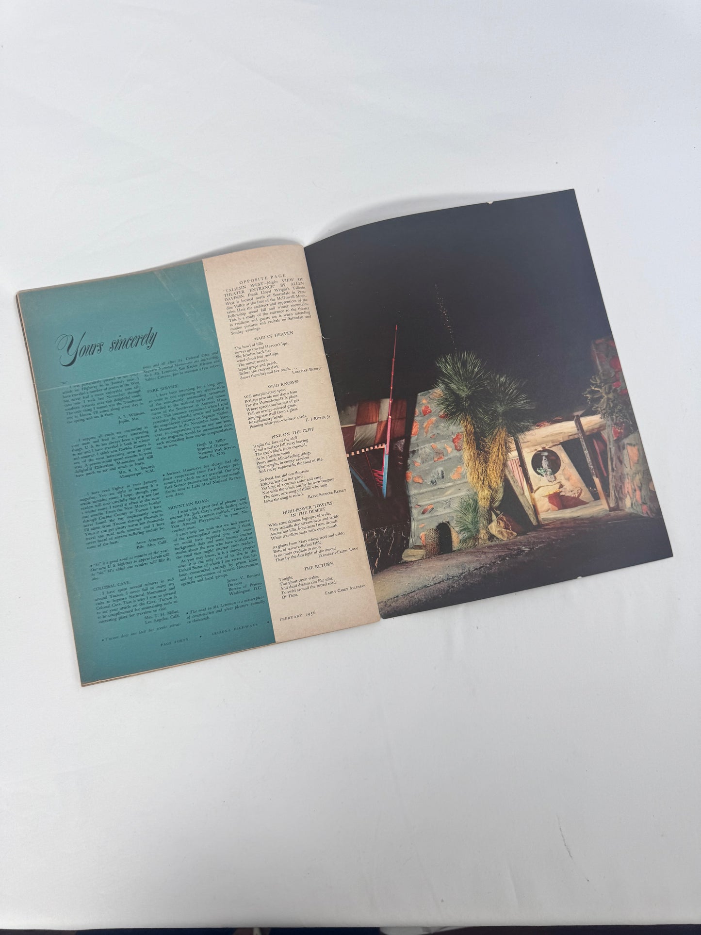 Vintage Ephemera - Arizona Highways Magazine - February 1956