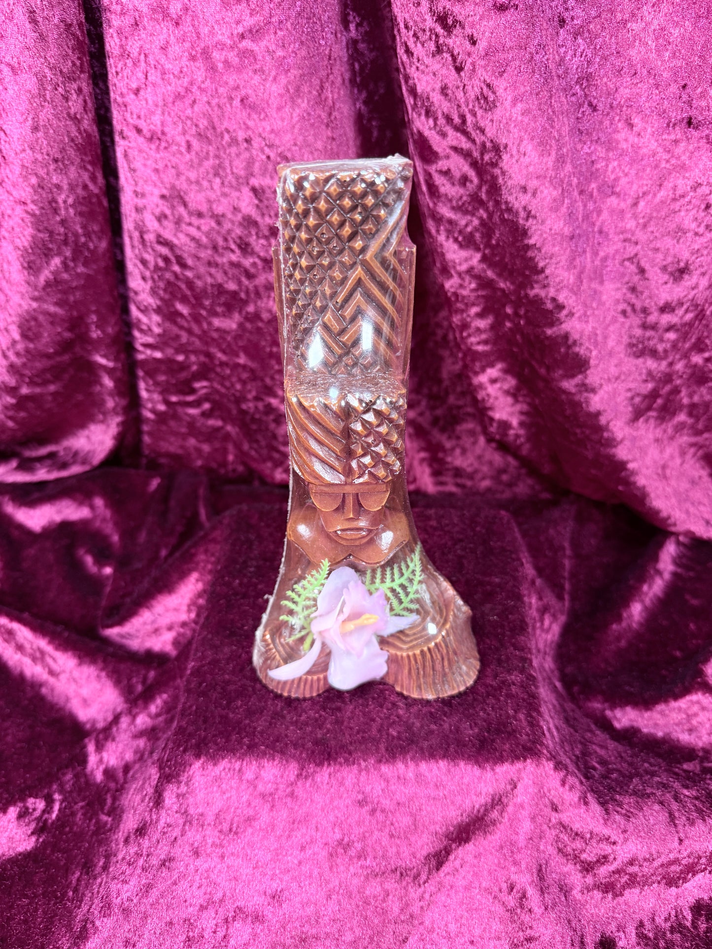 Vintage Hapa-Wood Tiki Figurine – Sealed Kanaloa Polynesian God Coco Joe's Hawaii