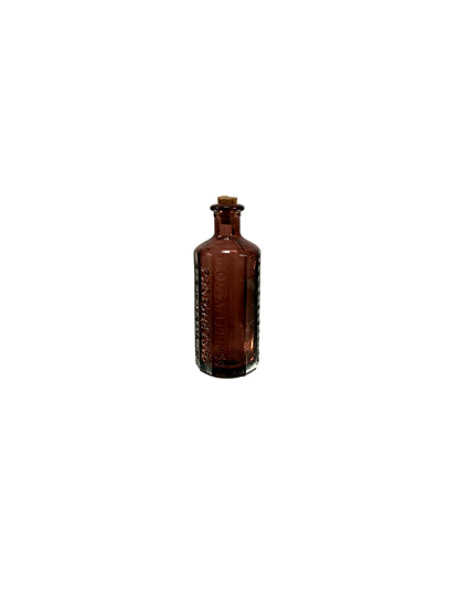 Vintage Miniature Glass Bottle - Lancasters Indian Vegetable Jaundice - Purple Wheaton Bitters Glass