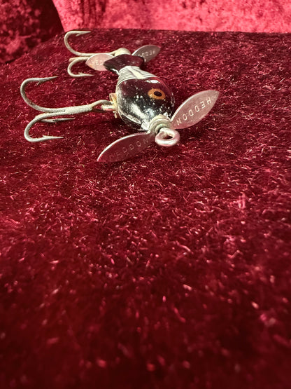 Vintage Wood Fishing Lure – Heddon Tiny Spook Fishbone Pattern