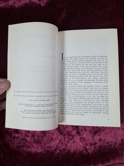 Vintage Buddhist Paintings from Shrines and Temples in Ceylon Paperback First Printing 1964