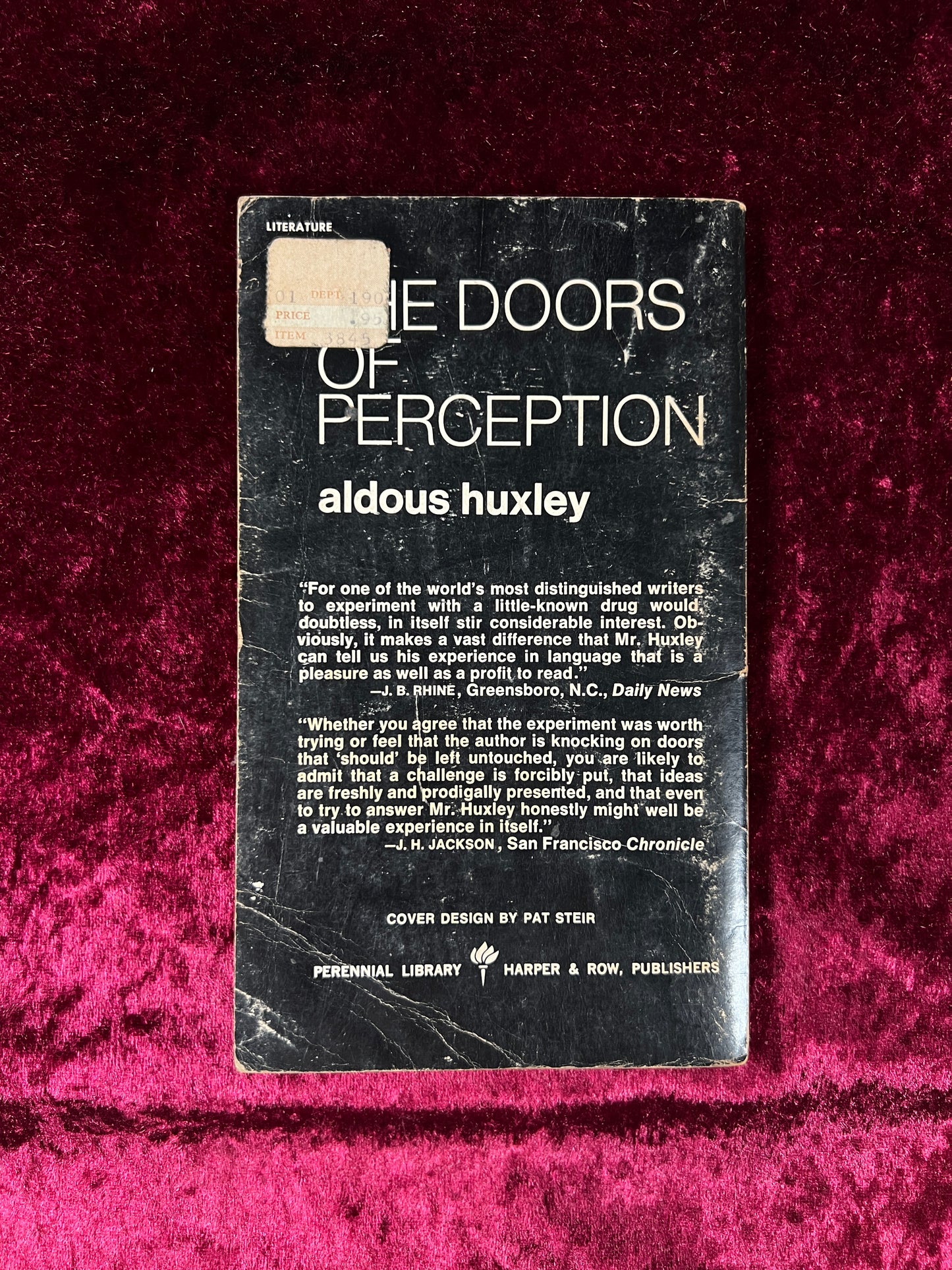 Vintage Paperback Book – The Doors of Perception Aldous Huxley 1970 Perennial Library