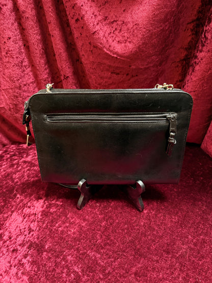 Vintage Accessories - Saks Fifth Avenue Black Clutch with Detachable Shoulder Strap
