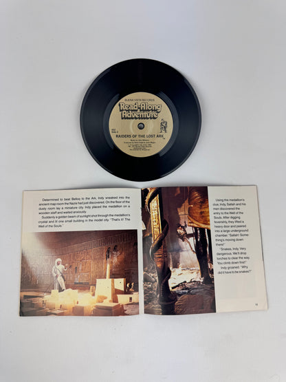 Vintage 7” Vinyl Book & Record - Raiders of the Lost Ark - 1981