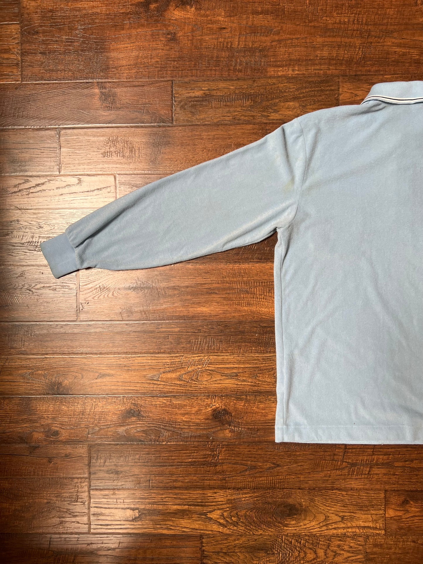 Vintage Clothing - Long Sleeve Polo - Baby Blue - Arnold Palmer - Medium