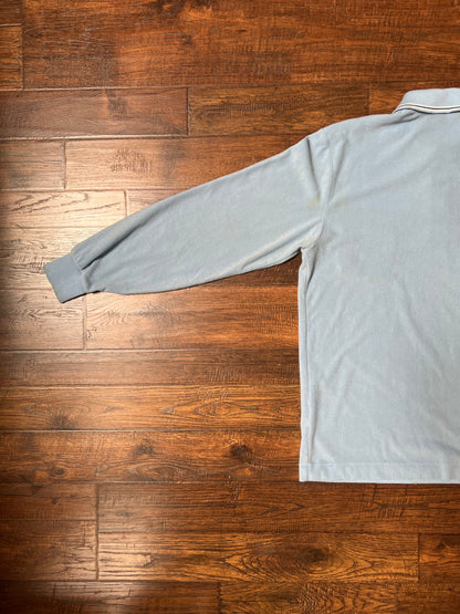 Vintage Clothing - Long Sleeve Polo - Baby Blue - Arnold Palmer - Medium