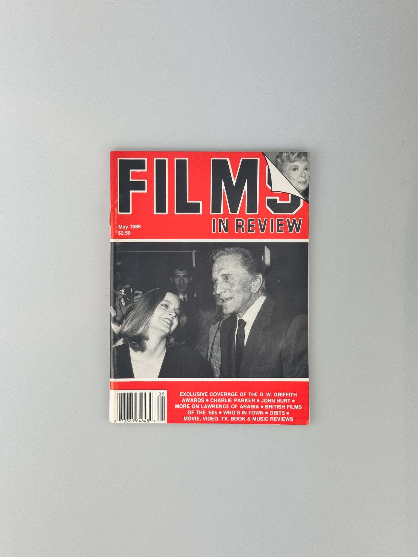 Films In Review Magazine - May 1989 - Charlie Parker, John Hurt, Lawrence Of Arabia