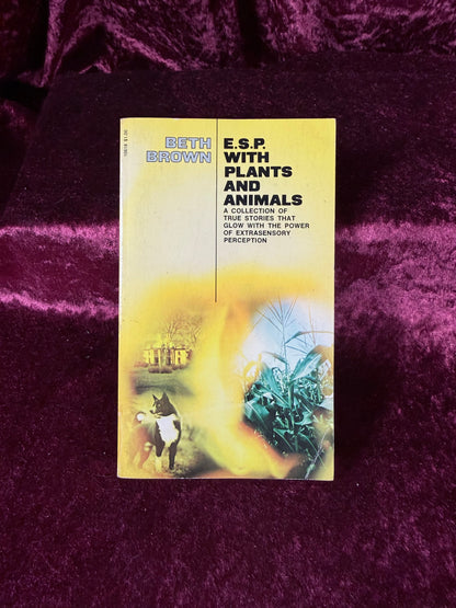 Vintage ESP with Plants and Animals by Beth Brown 1971 Paranormal Paperback Book