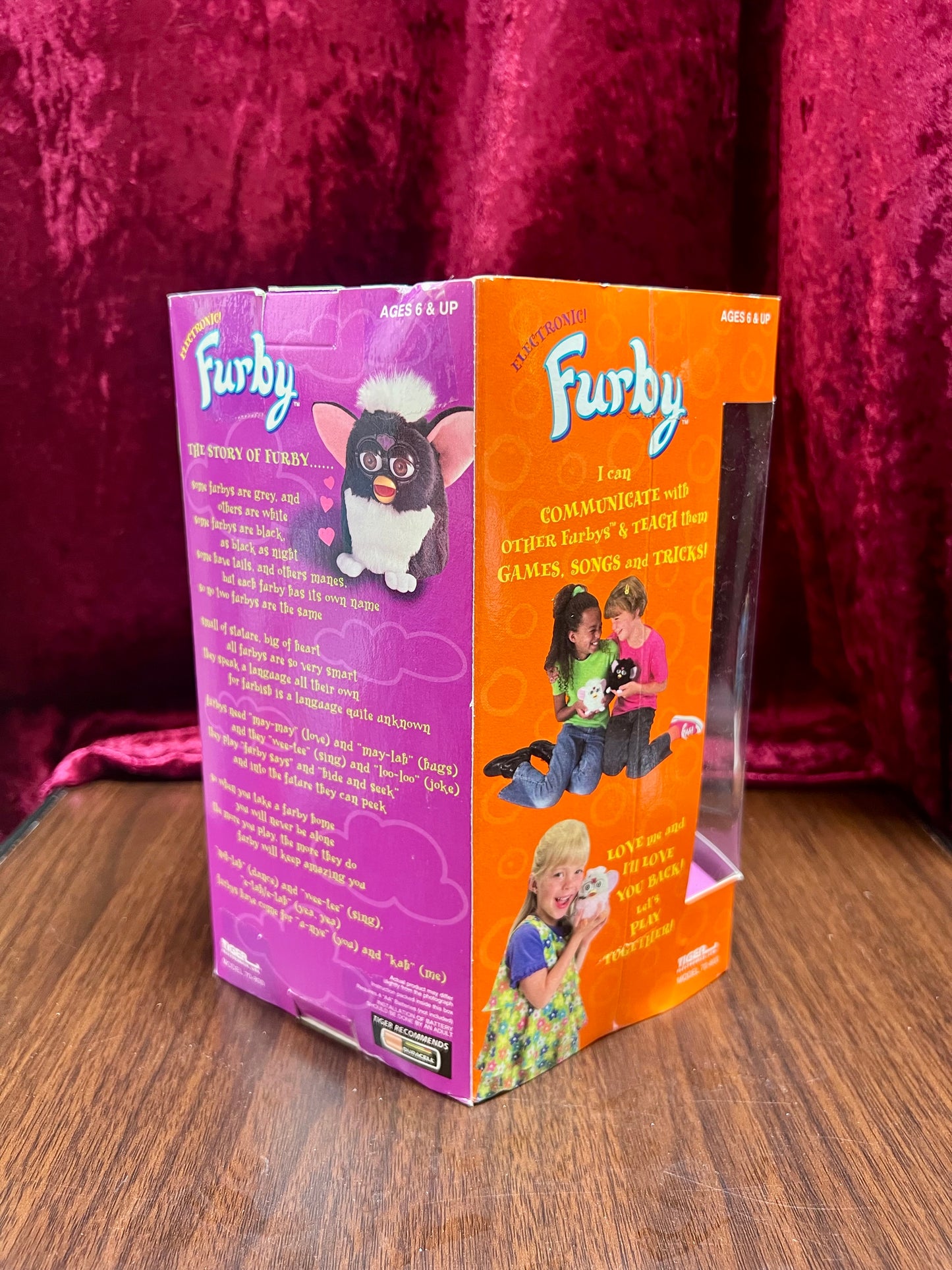 Vintage Collectibles - Furby - Grey and White Tiger Stripes - New In Box