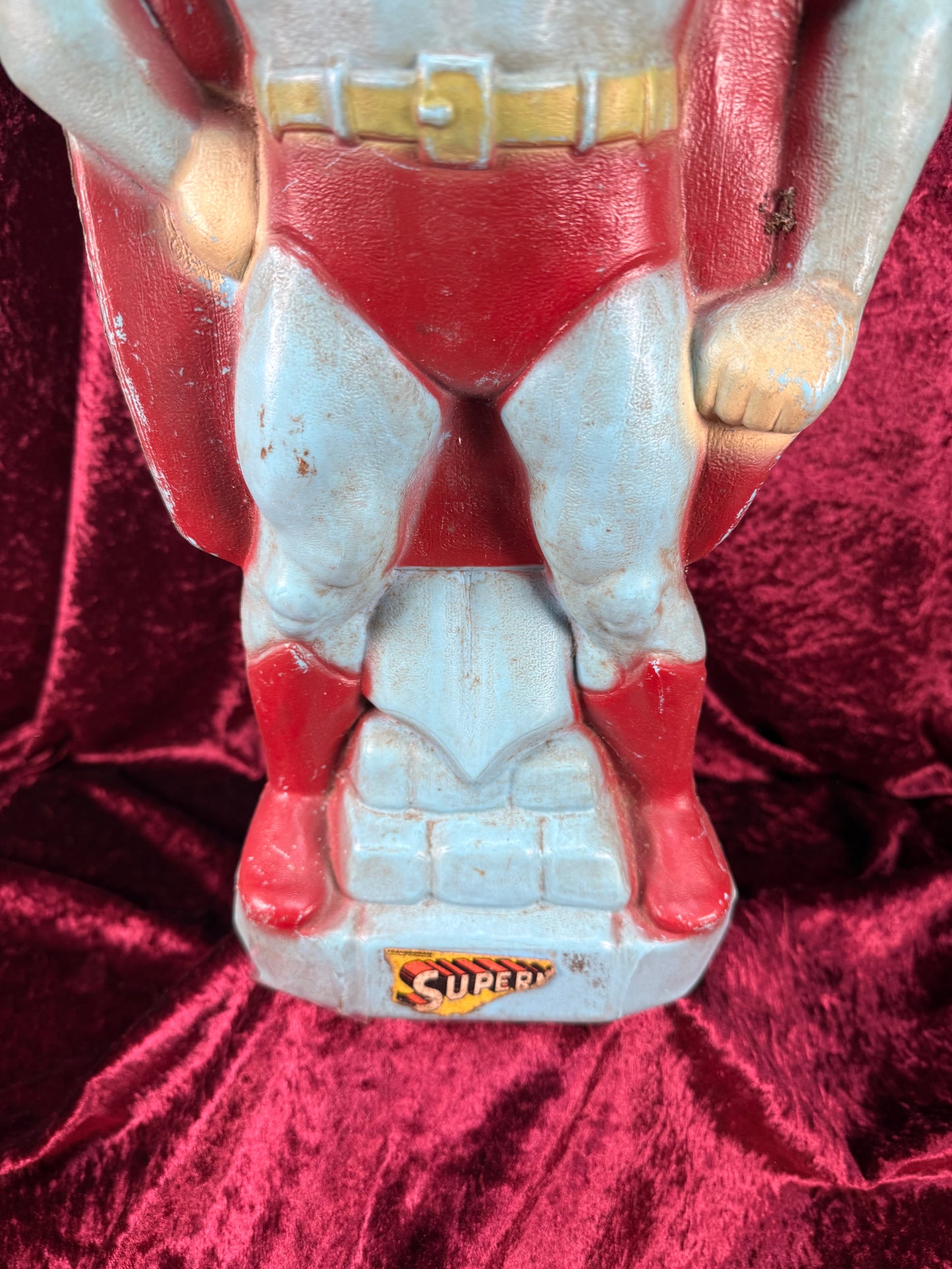 Vintage Collectibles - Superman Blow Mold Bank - Transogram - 1966