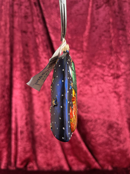 Vintage Christmas - Handblown Glass Ornament - Howling Coyotes - Chris Bubany - Poland