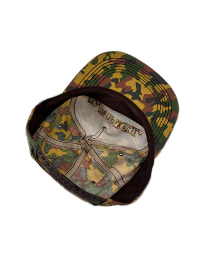 Vintage Accessories - Snap Back Trucker Hat - Camel Cigarettes - Green Camouflage - K Products - Made In U.S.A.