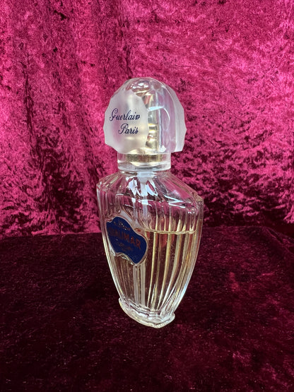 Vintage Glass Perfume Bottle - Guerlain Shalimar Eau de Cologne Paris