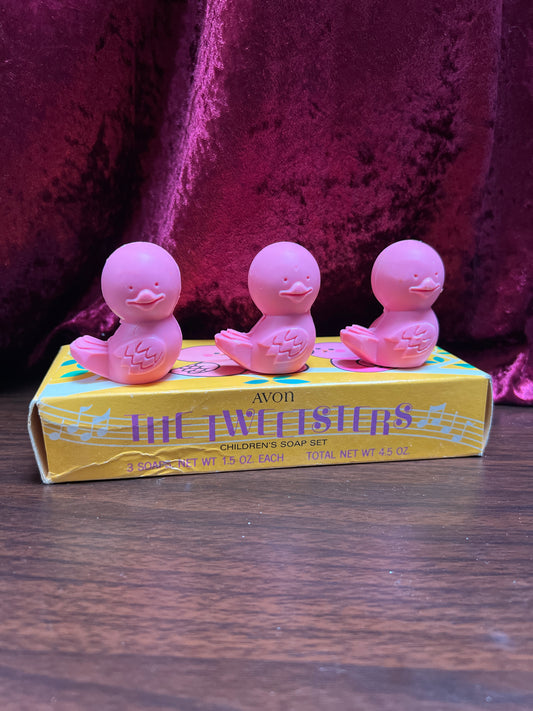 Vintage Bathroom - The Tweetsters Children's Soap Set - Avon