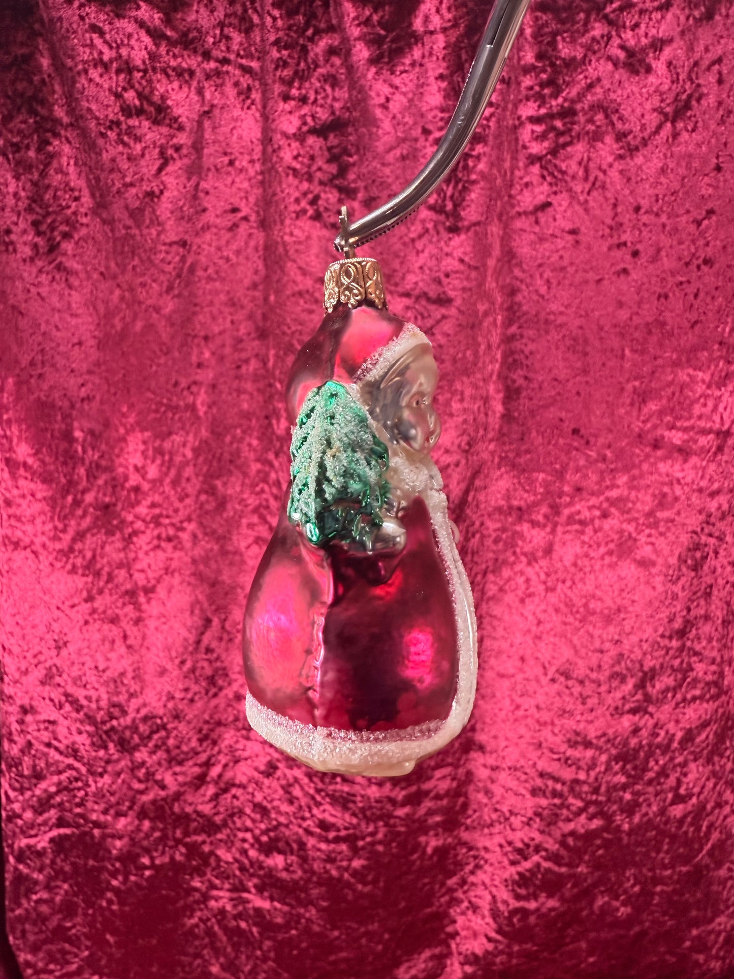 Vintage Christmas - Handblown Glass Ornament - Old World Santa - Inge Glas - Made In Germany