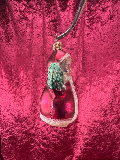 Vintage Christmas - Handblown Glass Ornament - Old World Santa - Inge Glas - Made In Germany