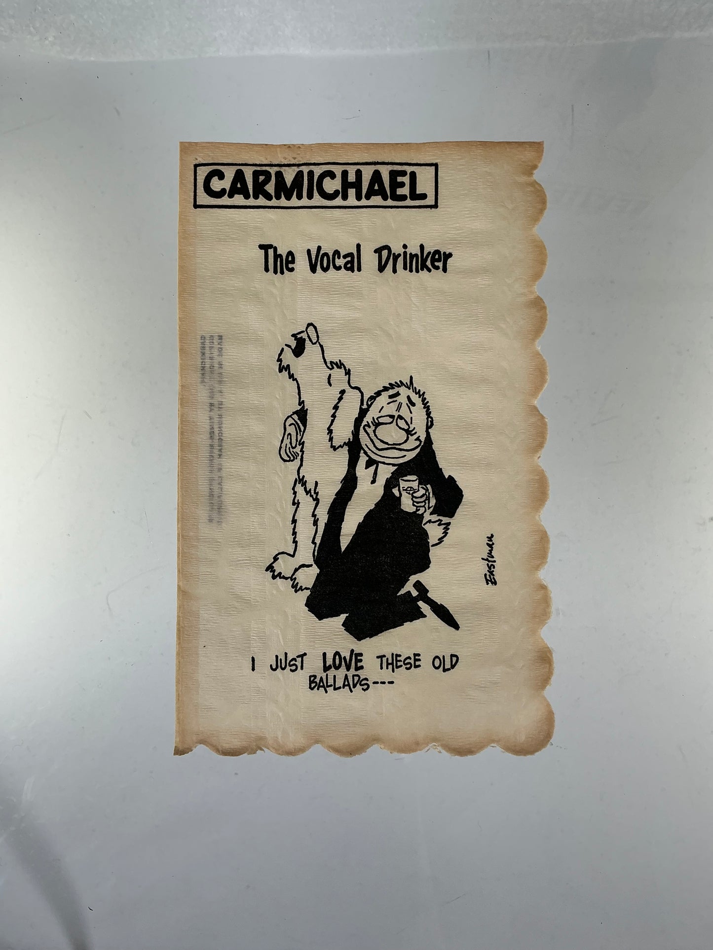 Vintage Cocktail Napkins - Carmichael by Eastman - Illustrated Icebreakers - 1950s