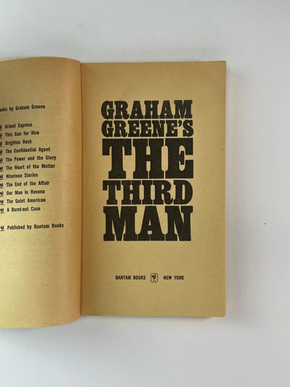Vintage Paperback - The Third Man - Graham Greene - 1962 Bantam Book #J2427