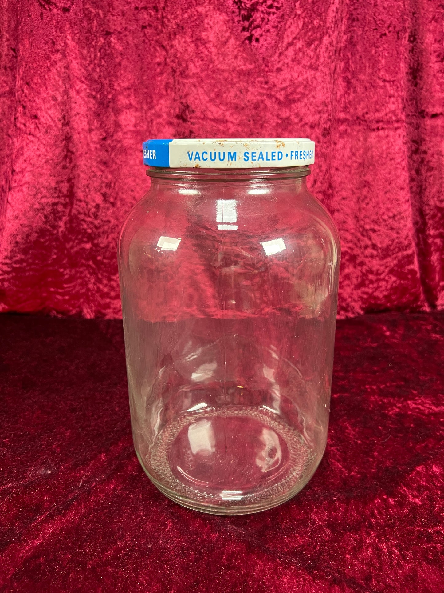 Vintage Glass Kitchen Storage Jar – Eggo Advertising Lid Mid Century Canister