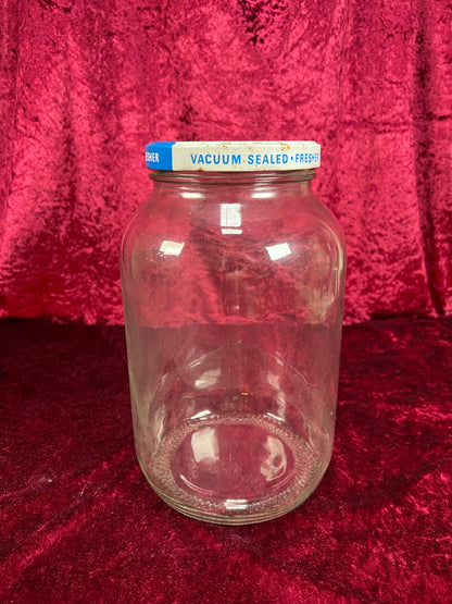 Vintage Glass Kitchen Storage Jar – Eggo Advertising Lid Mid Century Canister