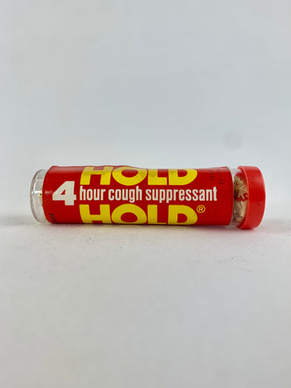 Rare Vintage 1970's HOLD Cough Suppressant Sealed Tube