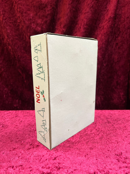 Vintage Christmas - Glass Ornament Set - Red - Noel