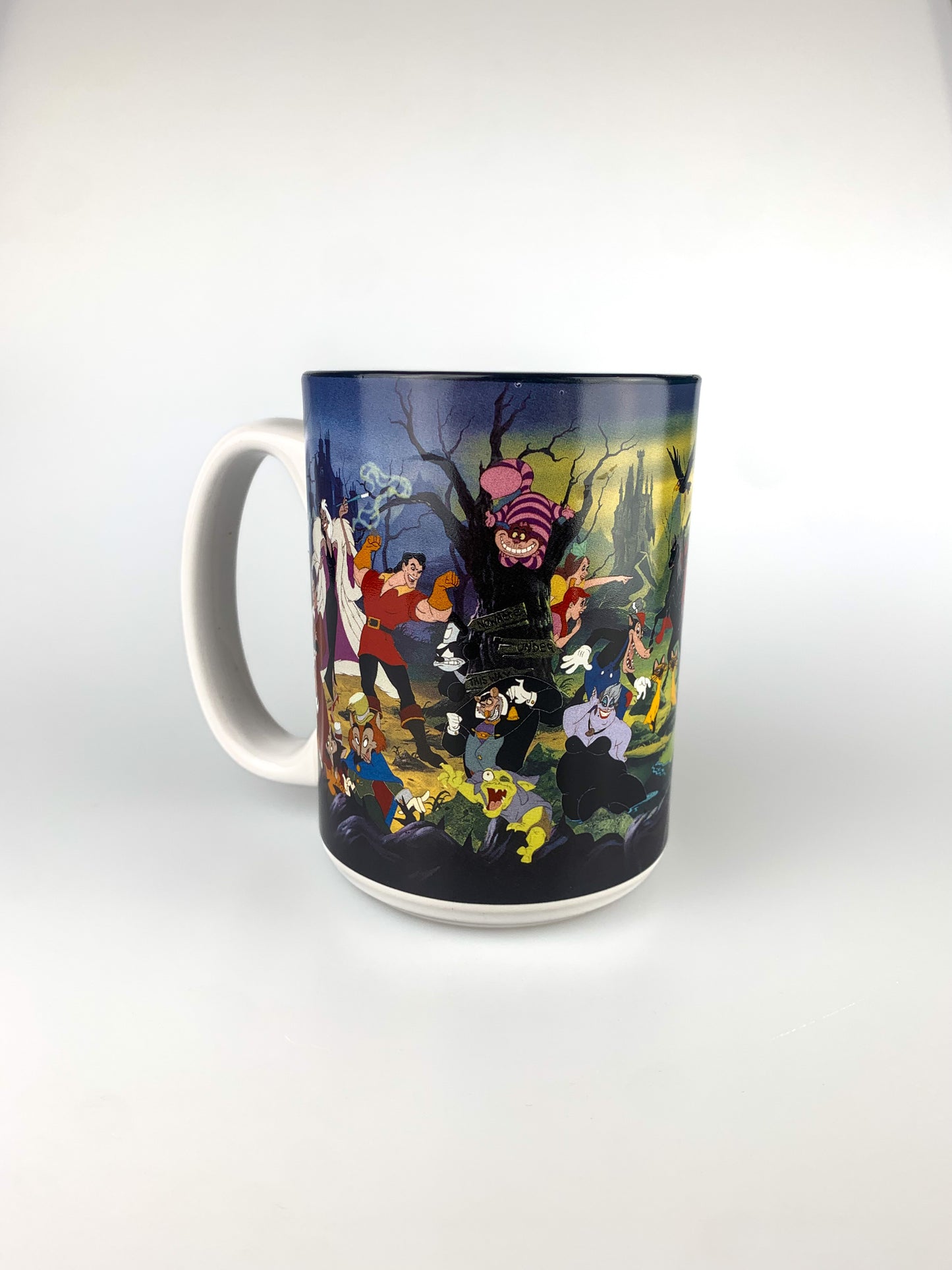 Rare Vintage Walt Disney World Disney Villains Ceramic Coffee Mug