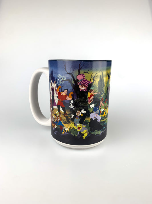 Rare Vintage Walt Disney World Disney Villains Ceramic Coffee Mug