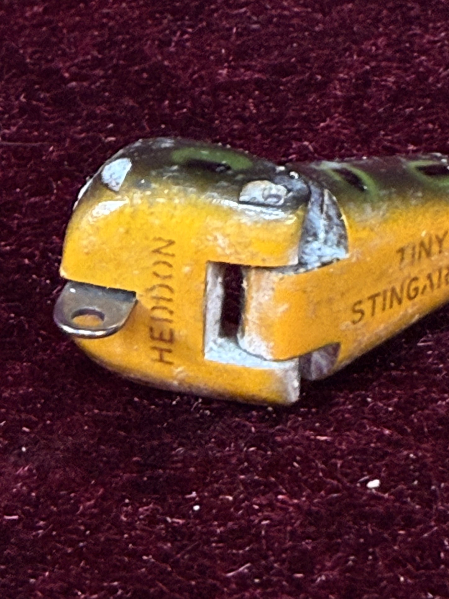 Vintage Wood Fishing Lure – Heddon Tiny Stingaree Frog Pattern
