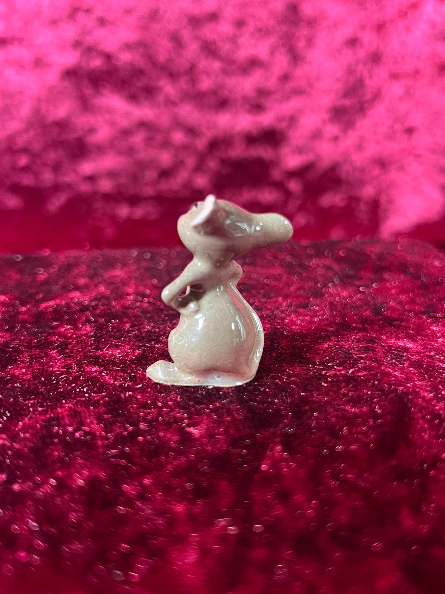 Vintage Figurine - Porcelain Miniature - Sassy Brown Mouse