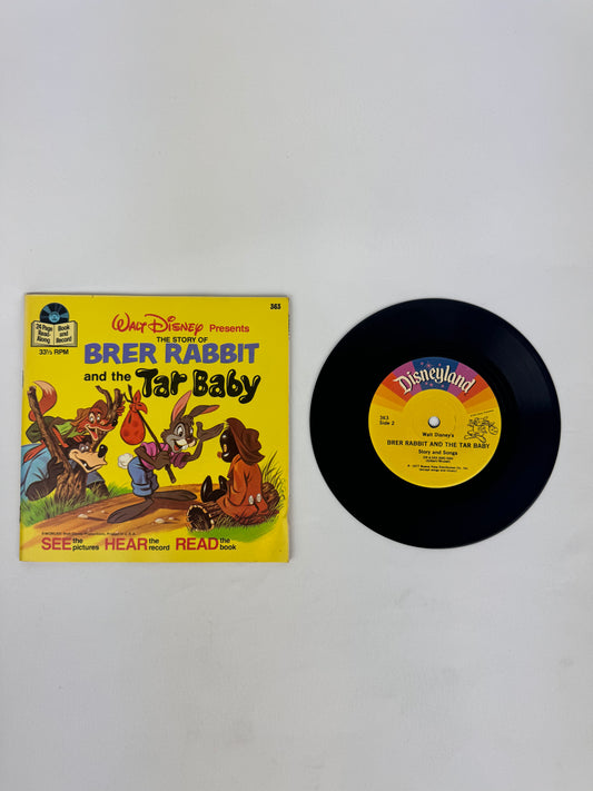 Vintage 7” Vinyl Book & Record - Disney's The Story of Brer Rabbit and the Tar Baby - 1977