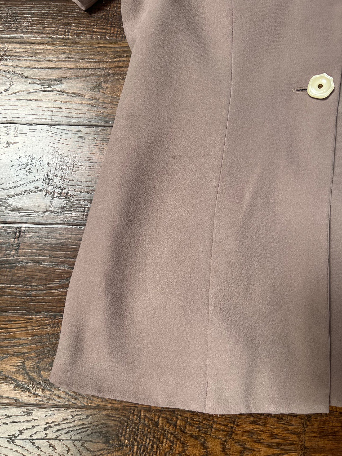 Vintage Clothing - Uniform Shirt Blouse - Grey Purple - Medium - Yick Fung