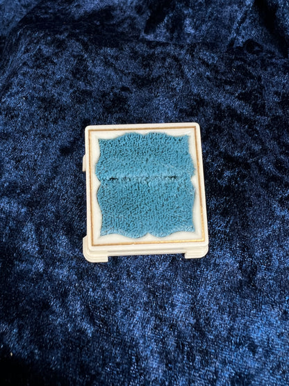 Antique Celluloid Ring Box – Art Deco Ivorine Footed Presentation Case