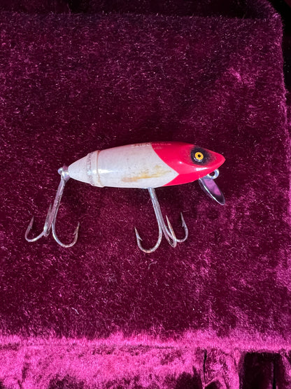 Vintage South Bend Fish-Obite Fishing Lure - Red Head Plug with Original Box