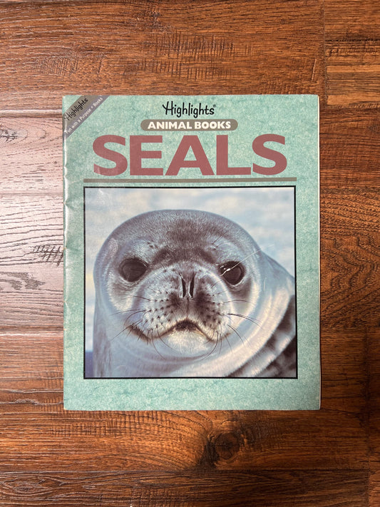 Vintage Ephemera - Magazine - Highlights Animal Books - Seals - 1991