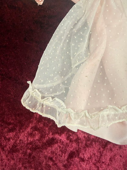 Vintage Mid Century Baby Dress – Pink Pinafore - Toni Togs - 18 Months