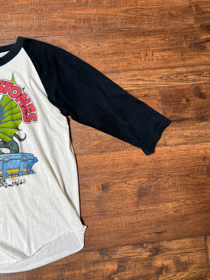 Vintage Clothing - Raglan Baseball 3/4 Sleeve Shirt - The Rolling Stones 1981 Tour - The Knits - Large